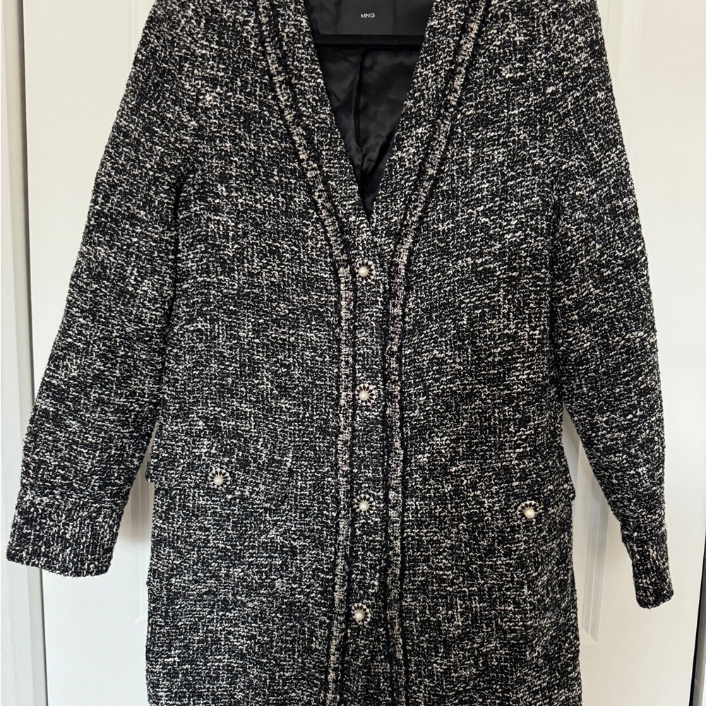 Mango Tweed Blazer Dress